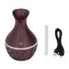 Aromatherapy Diffuser, 300 mL, USB-Powered, Wood Grain, Quiet, LED Night Light view 2