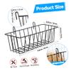 2-Pack Black Metal Hay Racks for Rabbit Cages with Hooks view 2
