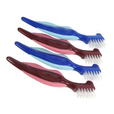 Yardwe 4-Piece Double-Ended Denture Brushes