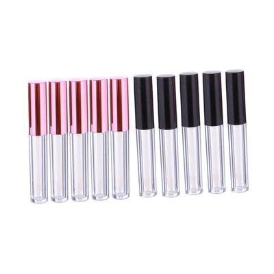 ULTECHNOVO 10-Piece Refillable Lip Gloss Tubes, Transparent Lip Cosmetic Containers with Applicators for DIY Lip Gloss and Lip Color