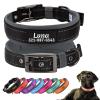 Personalized Black Dog Collar with Soft Neoprene Padding view 1