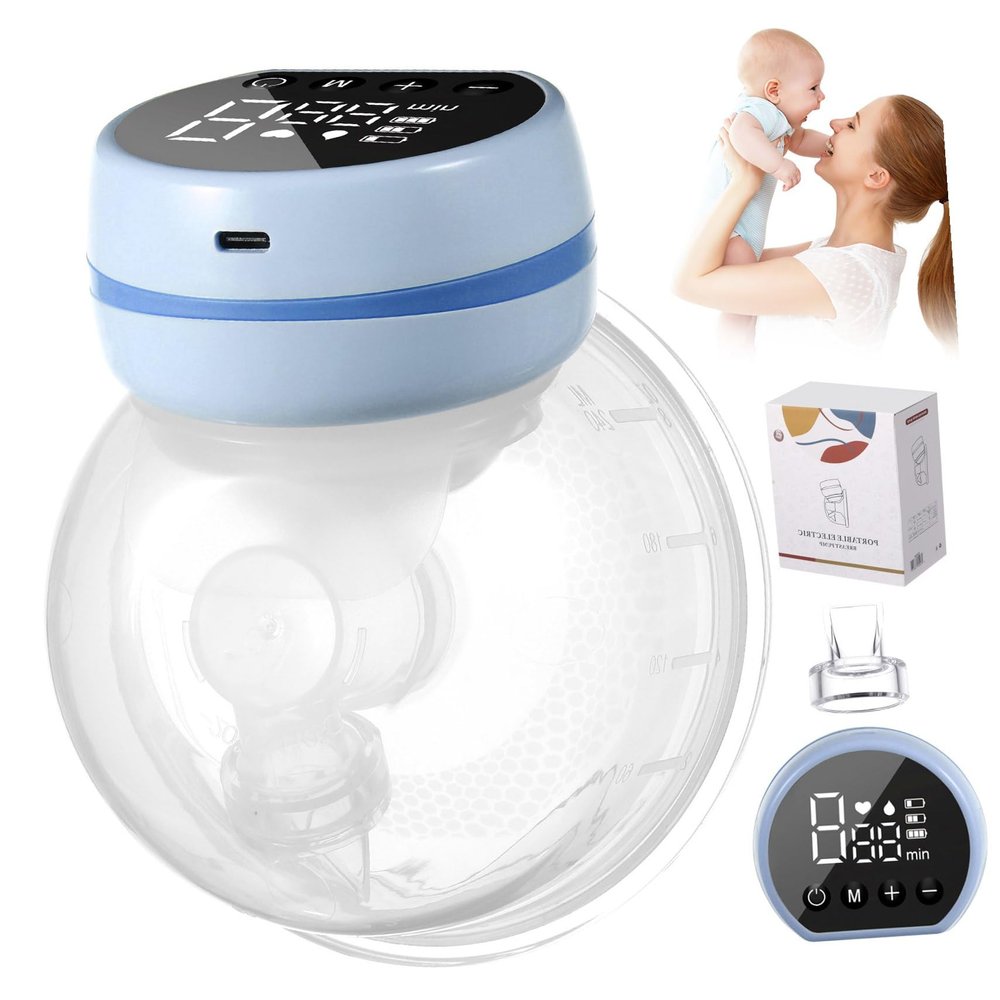 Portable Hands-Free Electric Silicone Breast Pump