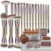 HEYMKGO 40-Piece Makeup Brush Set with Double-Sided Brushes view 1