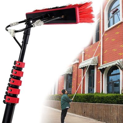Extendable Water-Fed Pole Set with Window Brush and Spray Disc