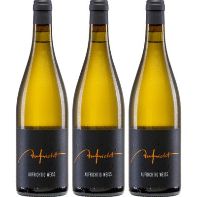 Weingut Aufricht Aufrichtig Weiss Dry White Wine, Germany, incl. FeinWert eBook (3 x 0.75 L)