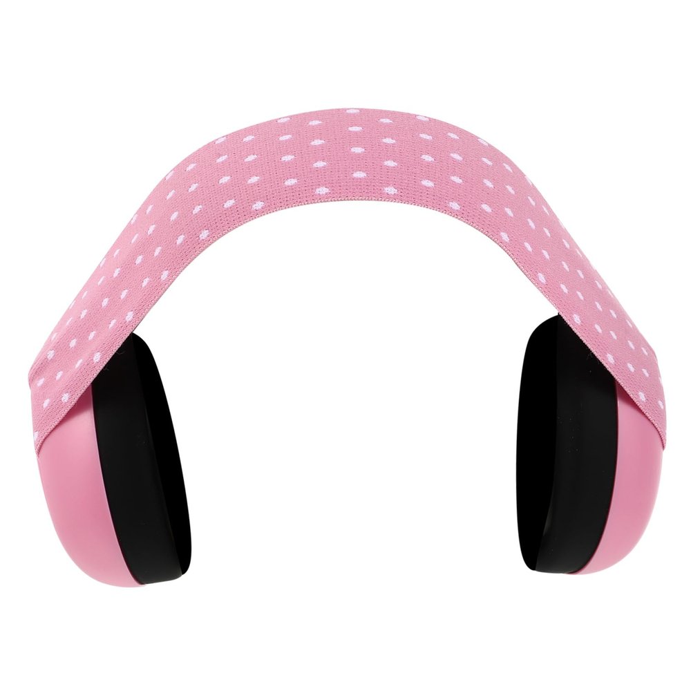 Beatifufu Adjustable Noise-Reducing Earmuffs, Soft Durable Material, for Newborns and Young Girls, Pink