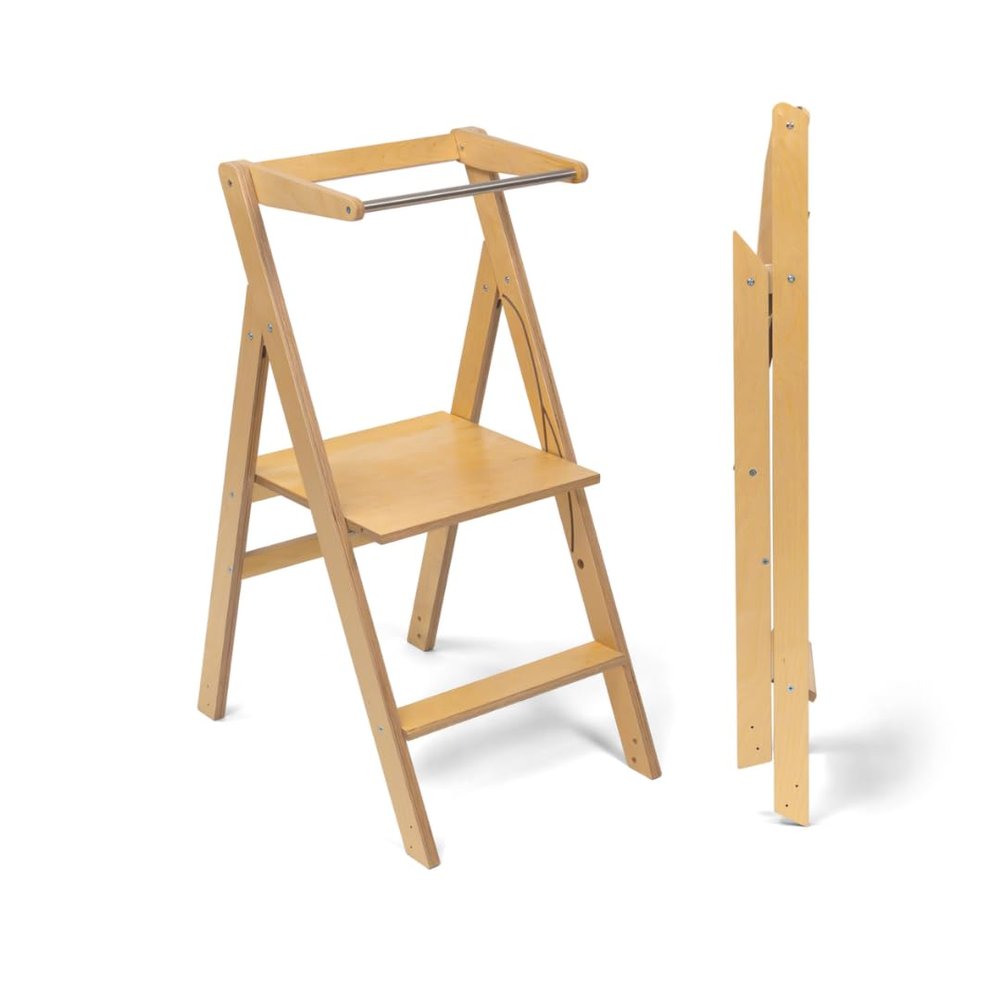 Ette Tete STEP'n'FOLD Adjustable Folding Learning Tower (Wood)
