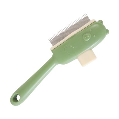 wiroouia Dog Slicker Brush - Button Release Puppy Detangling Comb