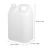 ibasenice Water Jug with Lid, Reusable Liquid Storage Container, Leak-Resistant Closure, for Camping view 2