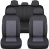 Complete Seat Cover Set for Skoda Octavia, 2020 and Newer, Black/Gray FT4 view 1