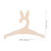 Cabilock 5-Piece Wooden Children's Hangers with Bunny Ears, Space-Saving Storage for Boys and Girls view 2