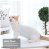 Lurrose Postoperative Recovery Suit for Cats, Breathable and Comfortable, for Abdominal Wounds view 3