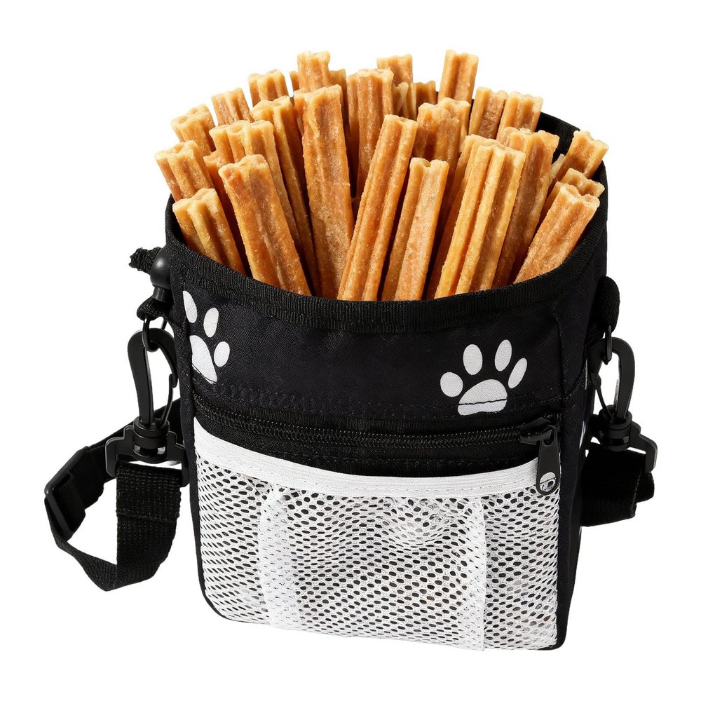 Waterproof Dog Treat Pouch Waist Bag with Waste Bag Dispenser