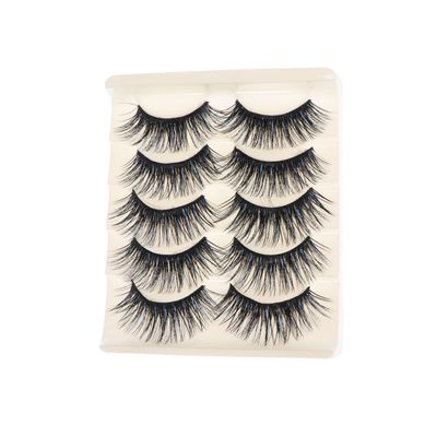 False Eyelashes, 5 Pairs, High-Grade Fiber
