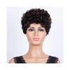 Short Pixie Cut Curly Bob 100% Human Hair Wig for Women, Brazilian Remy Hair, Full Machine-Made Afro Curly Wig, Adds Hair Volume (Ombre Brown) view 3