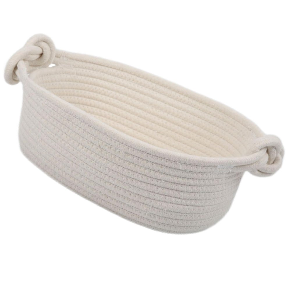 Uonlytech Cotton Rope Storage Basket for Plants, Food, and Decor
