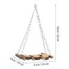 Homoyoyo Wooden Parrot Swing for Bird Cages view 2