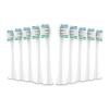 Replacement Brush Heads Compatible with Aquasonic Black Series Pro Vibe Duo, 10-Pack, White Nylon Bristles view 2