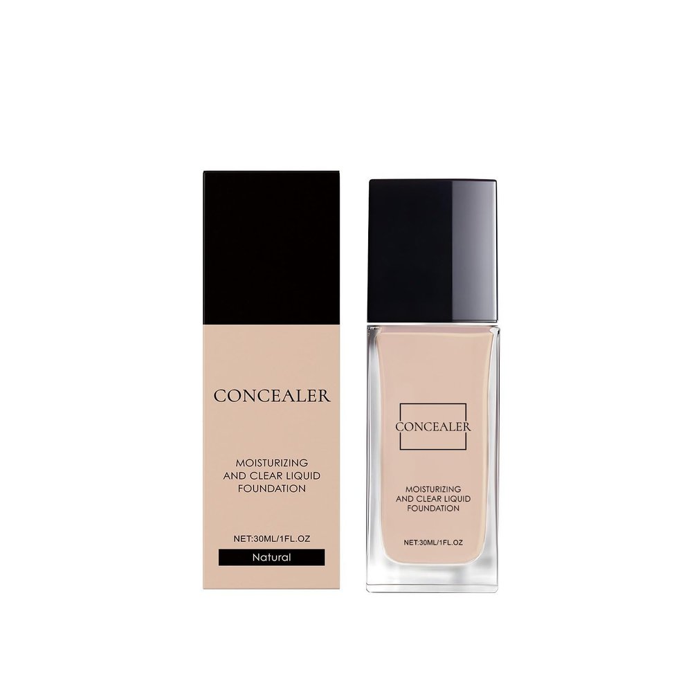 Clear Foundation for Women Over 30, Mature Skin, Natural Matte Finish, 24-Hour Waterproof Wear (Natural)