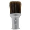Fiber and Plastic Barber Brush, Silver Neck Duster view 1