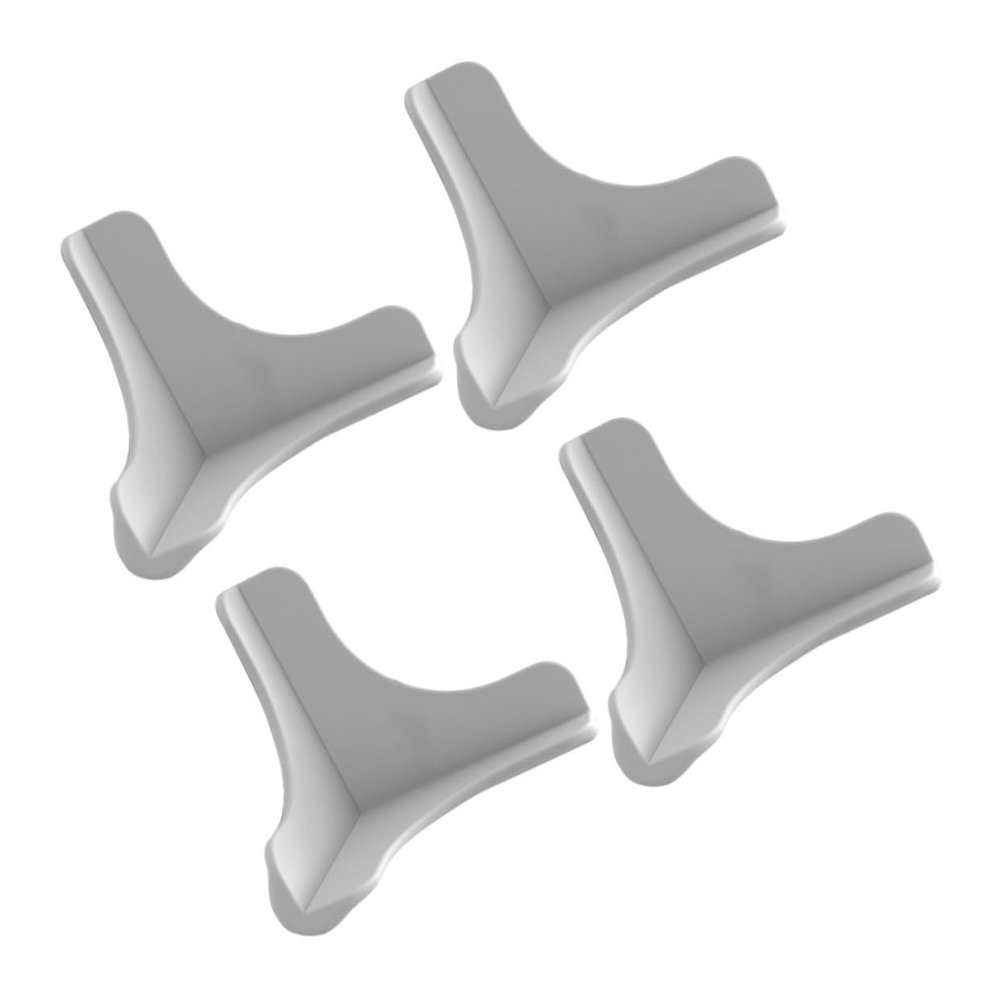 OUNONA 4-Piece Silicone Corner Protectors, Gray
