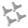 OUNONA 4-Piece Silicone Corner Protectors, Gray view 1