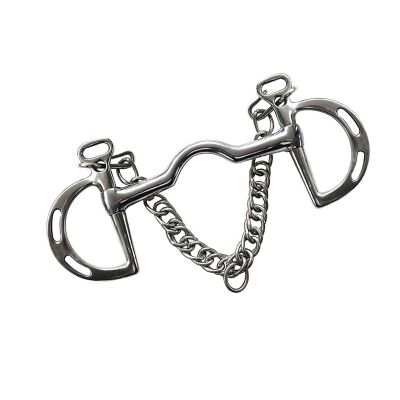DOUDINGMAO Brass-Coated Horse Bit with Silicone Lining