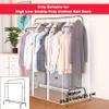 Transparent Dustproof Clothes Rack Cover with Double Zipper, 180 x 75 x 150 cm view 2