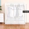 Transparent Dustproof Clothes Rack Cover with Double Zipper, 180 x 75 x 150 cm view 4