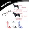 predolo Horse Bridle with Reins, PVC, Stainless Steel Ring, Adjustable, L, Black view 2