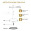 Suoumwa Razor and Shaving Brush Stand, Stable Razor Holder view 3