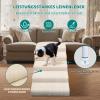 Non-Slip Adjustable Dog Stairs, Soft Pet Steps, Multi-Step Options for Dogs and Cats (Beige, L, 5) view 3