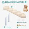 Non-Slip Adjustable Dog Stairs, Soft Pet Steps, Multi-Step Options for Dogs and Cats (Beige, L, 5) view 4