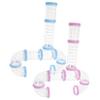 Transparent Hamster Tubes for Small Pets, DIY Connectable, 2-Piece Set view 1