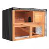 Waterproof Outdoor Rabbit Hutch Cover with Clear Window, Ventilation and Zipper Access (122 x 50 x 105 cm) view 1