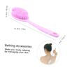 STOBAZA Silicone Long-Handled Bath Brush with Hanging Hole view 2