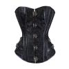 YOSUWOAI Women's Full-Bust Faux Leather Steampunk Corset view 1