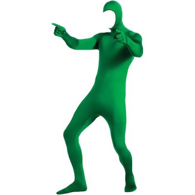 YOSUWOAI Halloween Green Screen Stretch Bodysuit for Women and Men, Full-Body Jumpsuit Without Mask