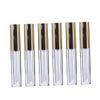 10 mL Round Gold-Colored Plastic Lip Gloss Tube view 1