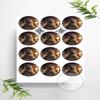 12 Muffin Toppers, Approx. 6 cm, for Self-Cutting, Cupcake and Muffin Birthday Images, Edible Photo, Fondant, 2818z view 1
