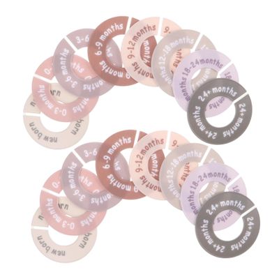 Hohopeti Clothing Size Dividers, Colorful Round Hanger Organizers, Space-Saving Closet Divider Rings with Color-Coded Size Markers