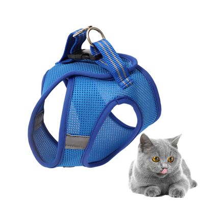 SHINEOFI Cat Harness Vest - Blue, Size S