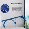 LoiYtrd Fixed Gas Cylinder Rack with Safety Chain and Mounting Screws, Gas Cylinder Organizer Shelf for Lab/Home, Portable (25.6 in Length) view 3