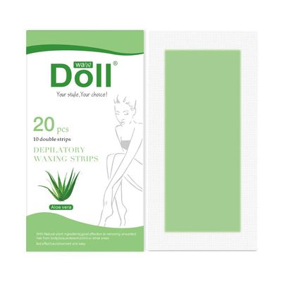 Wax Strips for Arms, Legs, Underarms, Eyebrows, Bikini, Face - 20 Strips