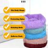 Hixingo Warm Plush Dog Bed for Large Dogs, Non-Slip Square Mat, Pink, XL view 4