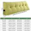 Triangular Chenille Wedge Pillow with Side Pockets, 150 x 50 x 20 cm view 2
