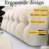 Triangular Chenille Wedge Pillow with Side Pockets, 150 x 50 x 20 cm view 3