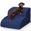 Niubya Dog Stairs for Small Dogs, 30 cm, 2 Steps, Navy Blue view 1