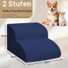 Niubya Dog Stairs for Small Dogs, 30 cm, 2 Steps, Navy Blue view 2
