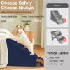 Niubya Dog Stairs for Small Dogs, 30 cm, 2 Steps, Navy Blue view 4